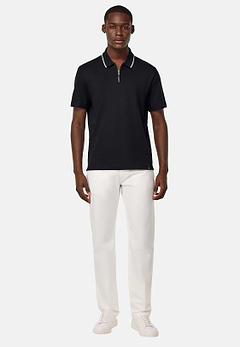 Half-Zip Jersey Polo Shirt