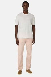 Stretch Cotton/Tencel Jeans, Pink, hi-res