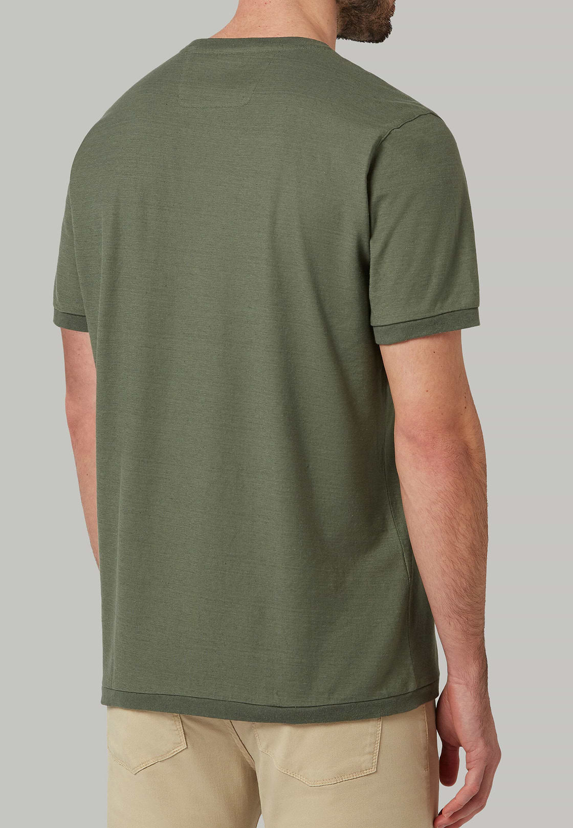 Linen cotton jersey t-shirt, , hi-res, 4