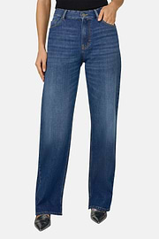 Cotton Denim Jeans, Medium Blue, thumb, 1