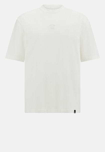 Cotton Jersey T-Shirt, White, hi-res