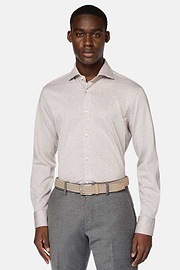 Regular Fit Cotton Jersey Polo Shirt, Beige, hi-res