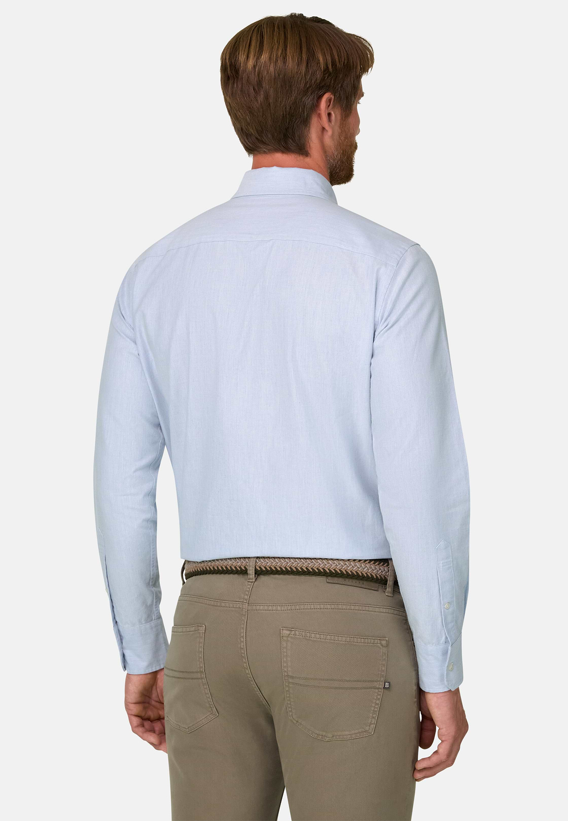 Overhemd in Oxford Katoen Regular Fit, Light Blue, hi-res, 6