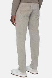 Dove Grey Stretch Denim Jeans, Taupe, hi-res