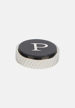 Circular letter p for cufflinks