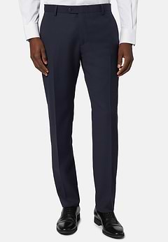 Micro patterned stretch wool trousers