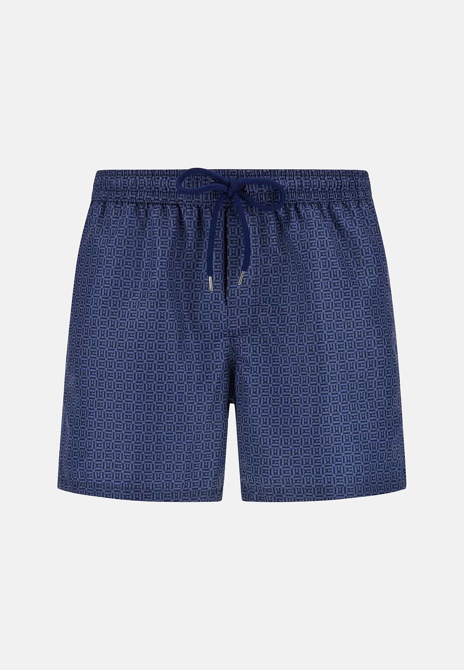 Logo Print Swimsuit, Blue, hi-res