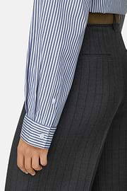 Striped Shirt Open Collar, Navy blue, thumb, 3