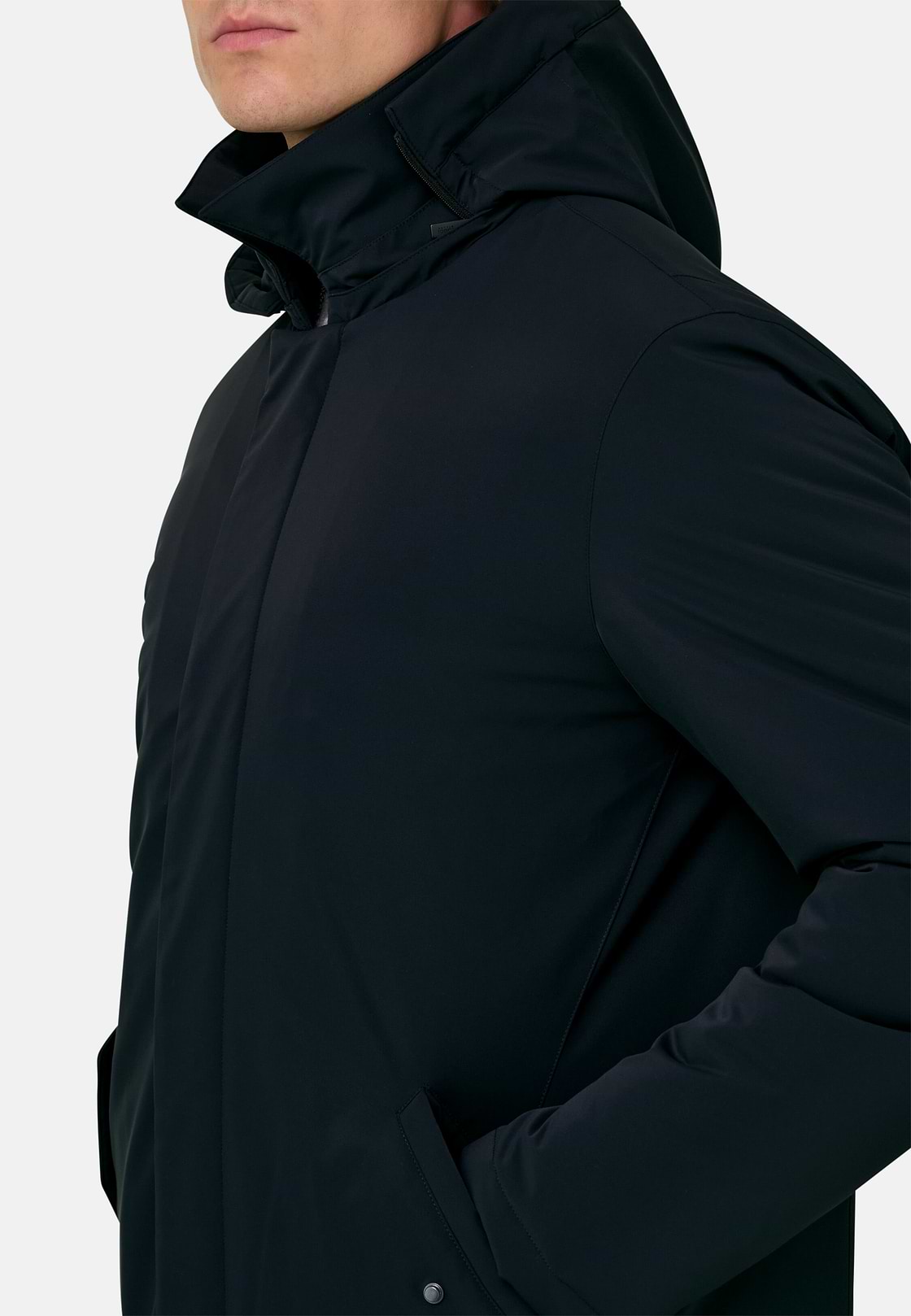 Raincoat in Technical Fabric, Navy blue, hi-res, 5