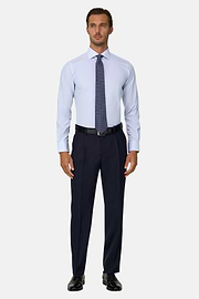 Shirt Striped Cotton Slim Fit, Light Blue, thumb, 2