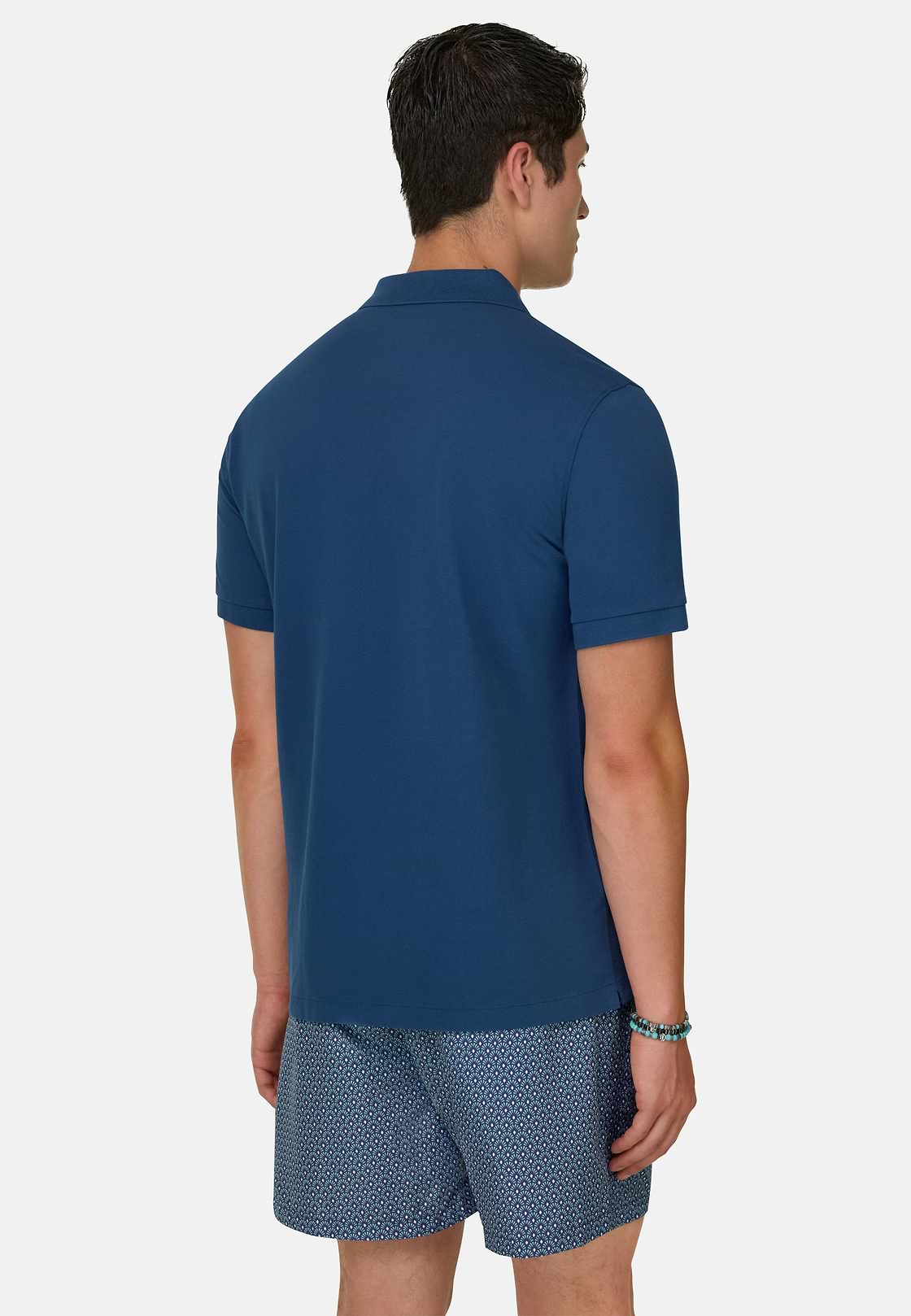 Polo En Piqué de Coton Coupe Classique, Air-bleu, hi-res, 3