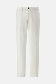 Stretch Cotton Trousers, White, hi-res