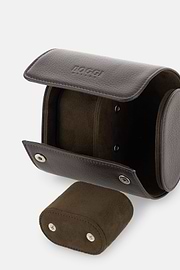 Watch Holder in Drummed Leather, Dark brown, thumb, 3