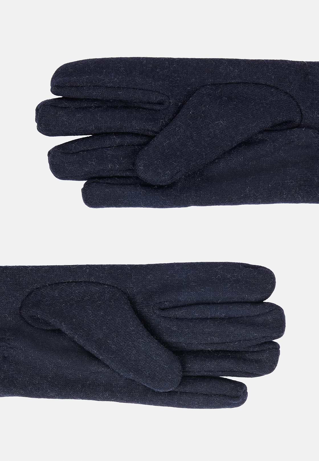 Wool Jersey Gloves, Navy blue, hi-res
