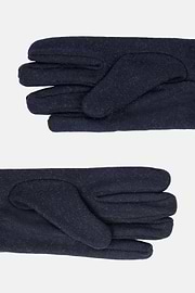 Wool Jersey Gloves, Navy blue, hi-res