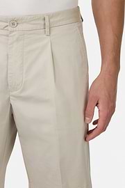 Stretch Cotton Bermuda Shorts, Sand, hi-res