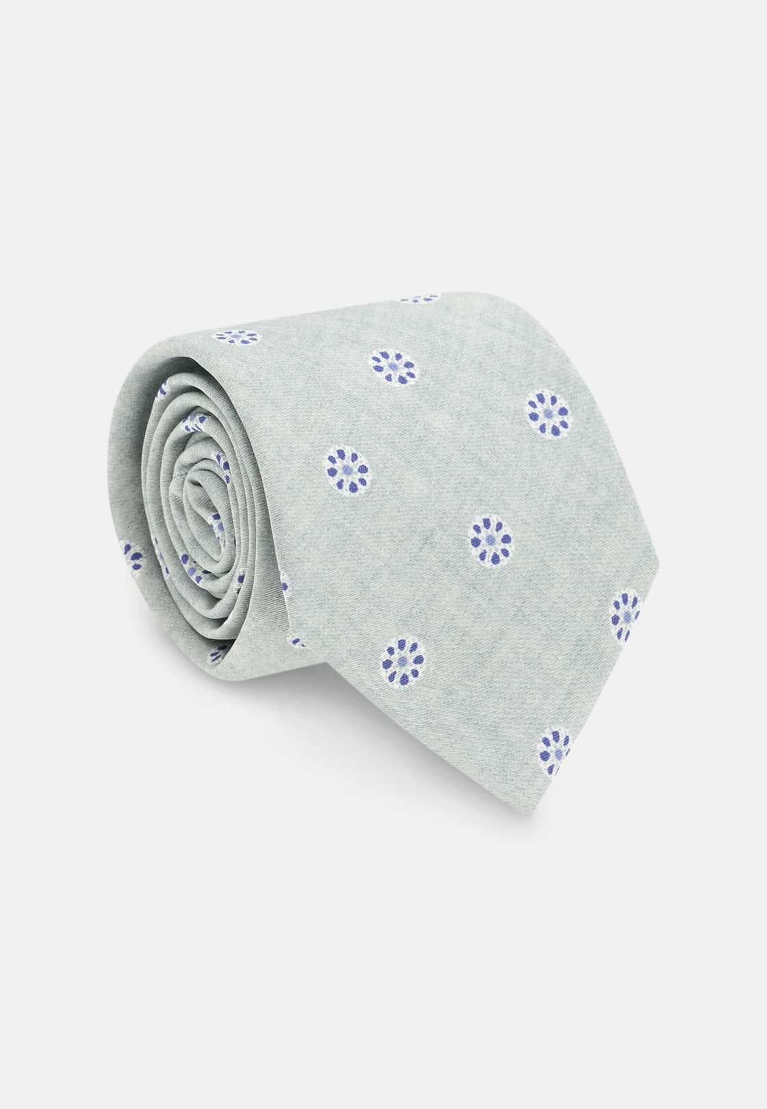 Medallion Silk Tie, Green, hi-res, 2
