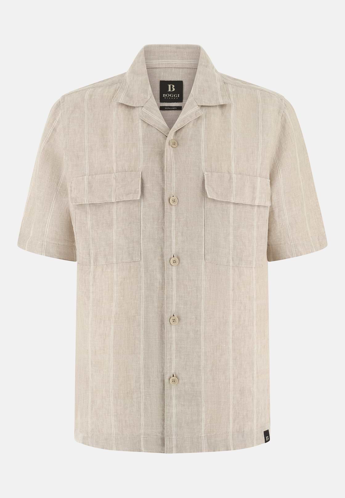 Camisa Rayas Diplomáticas Lino Regular Fit, Arena, hi-res, 6