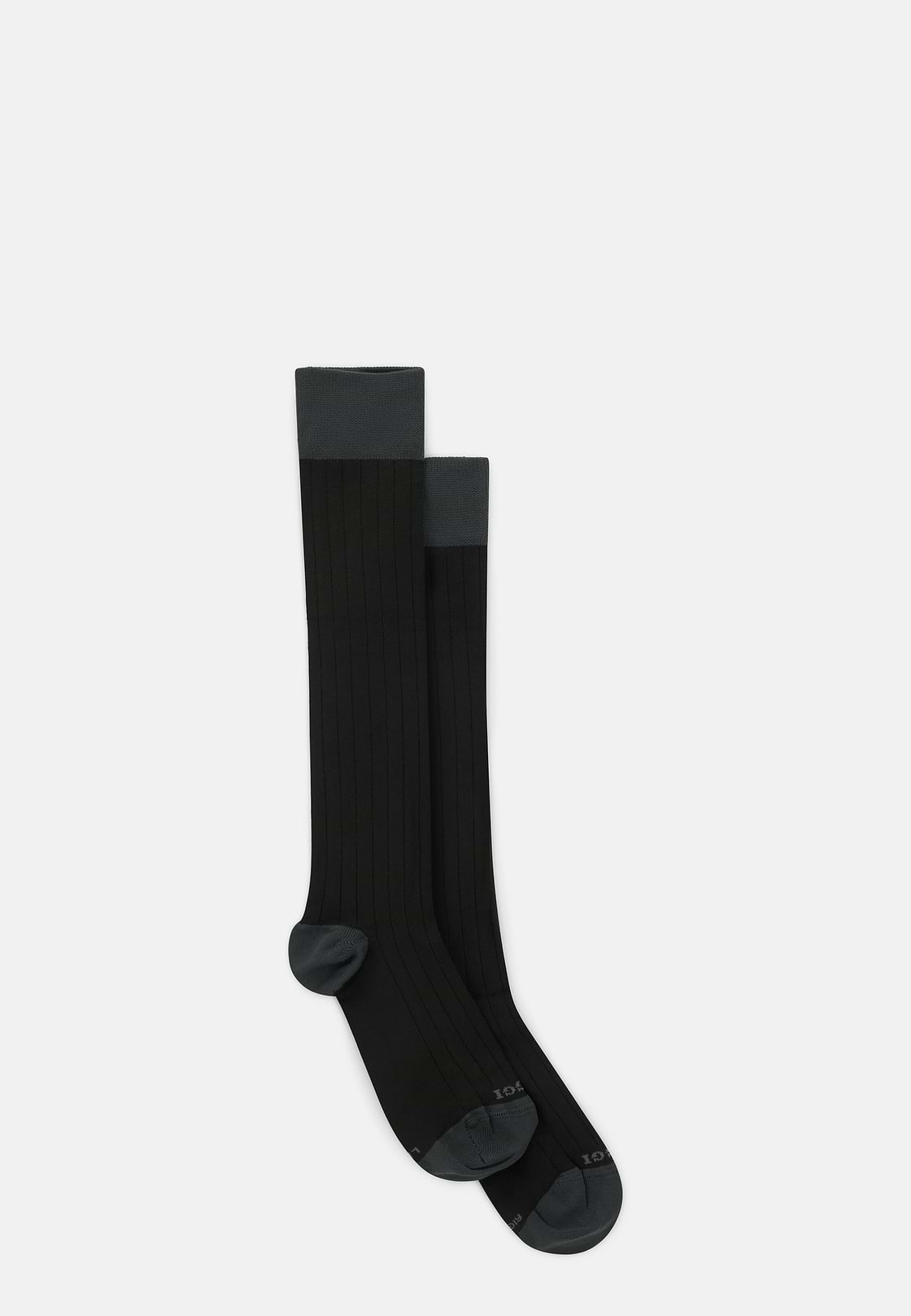 Chaussettes À Côtes En Fil Performance, Noir, hi-res, 2