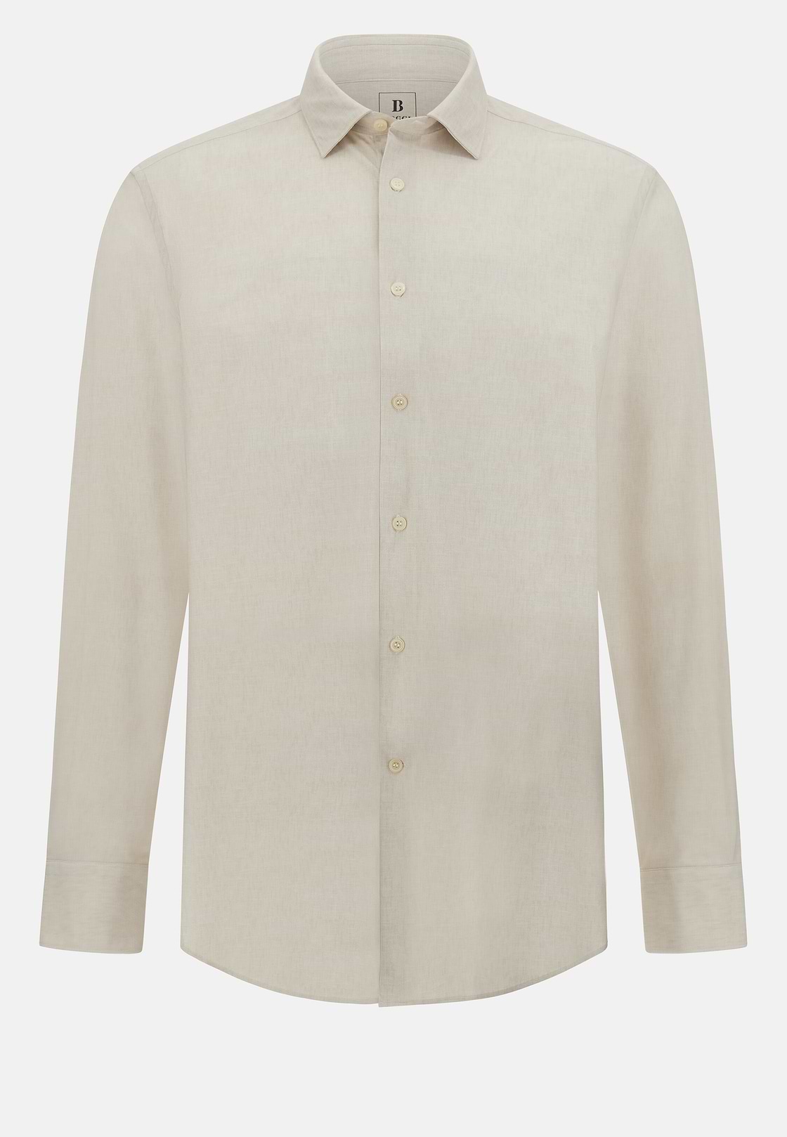 Slim Fit Stretch Nylon Shirt, Beige, hi-res