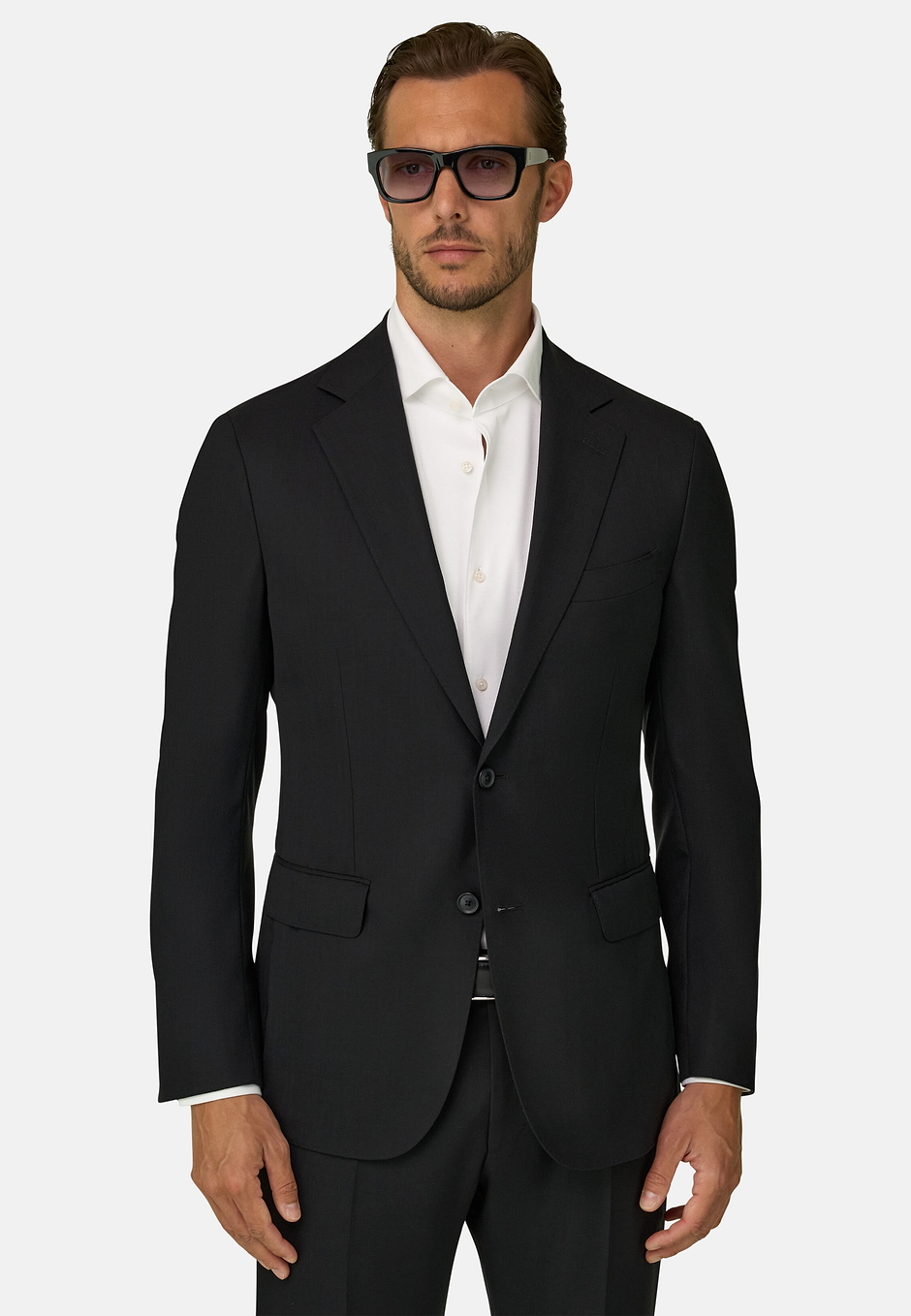 Travel wool jacket, Black, hi-res