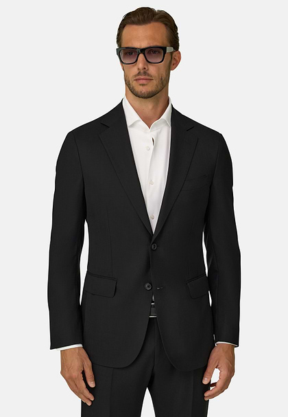 Travel wool jacket, Black, hi-res
