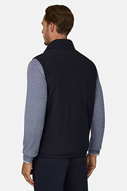 Gilet in Technical Fabric, Navy blue, thumb, 4