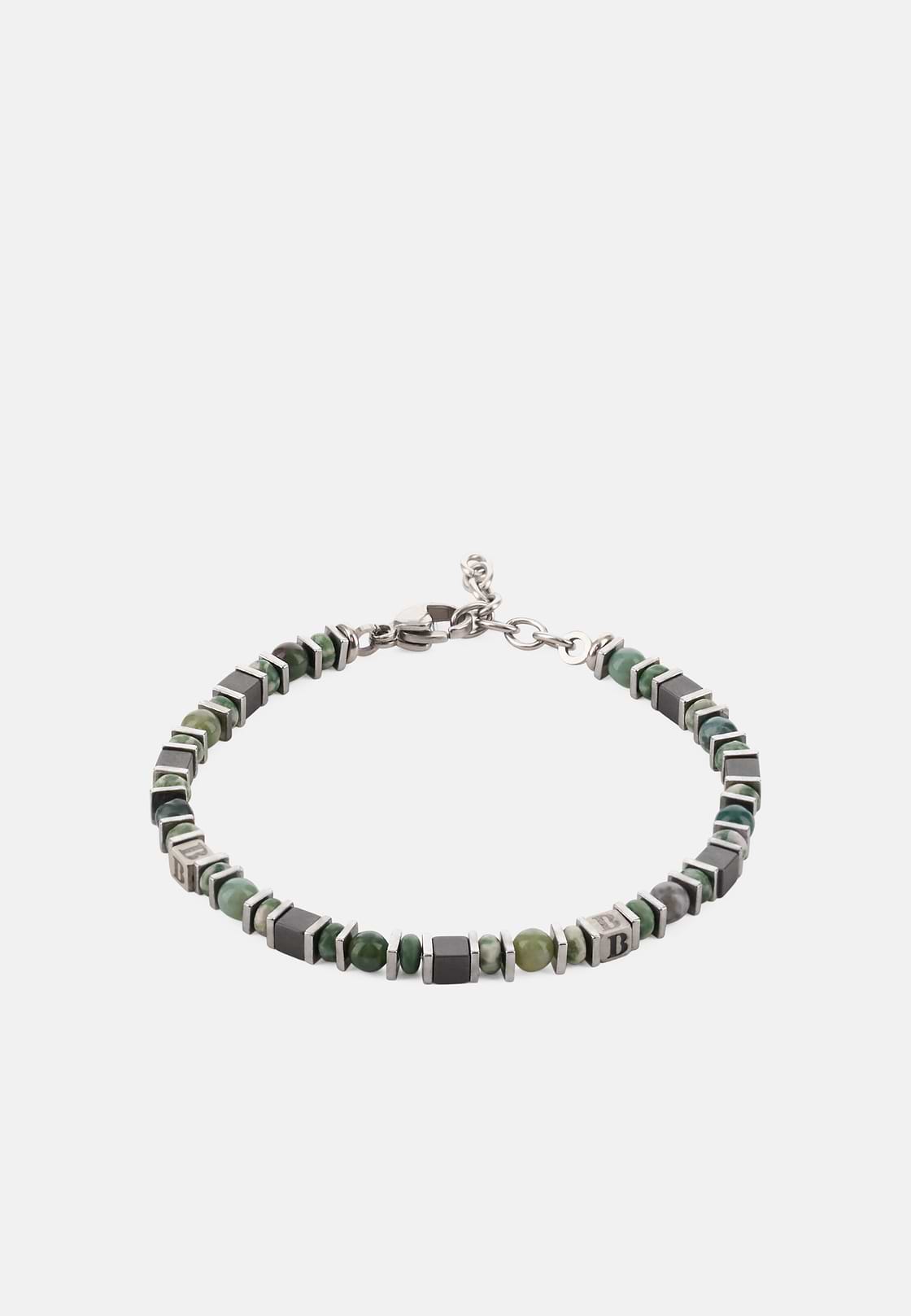 Edelstahl-Armband Mit Sodalith-Perlen, Grün, hi-res, 1