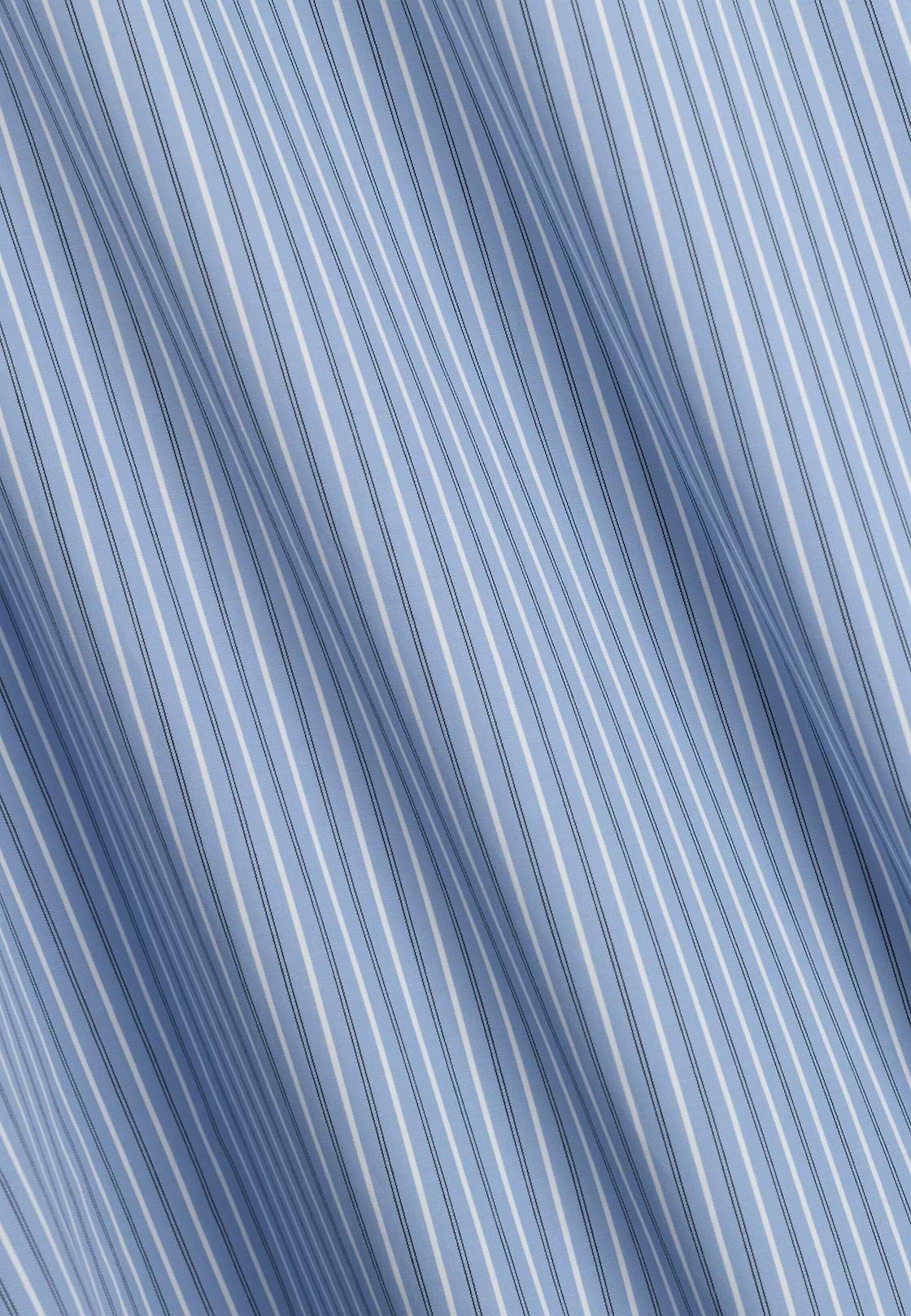 Shirt Striped Poplin Regular Fit, Blue, hi-res, 5