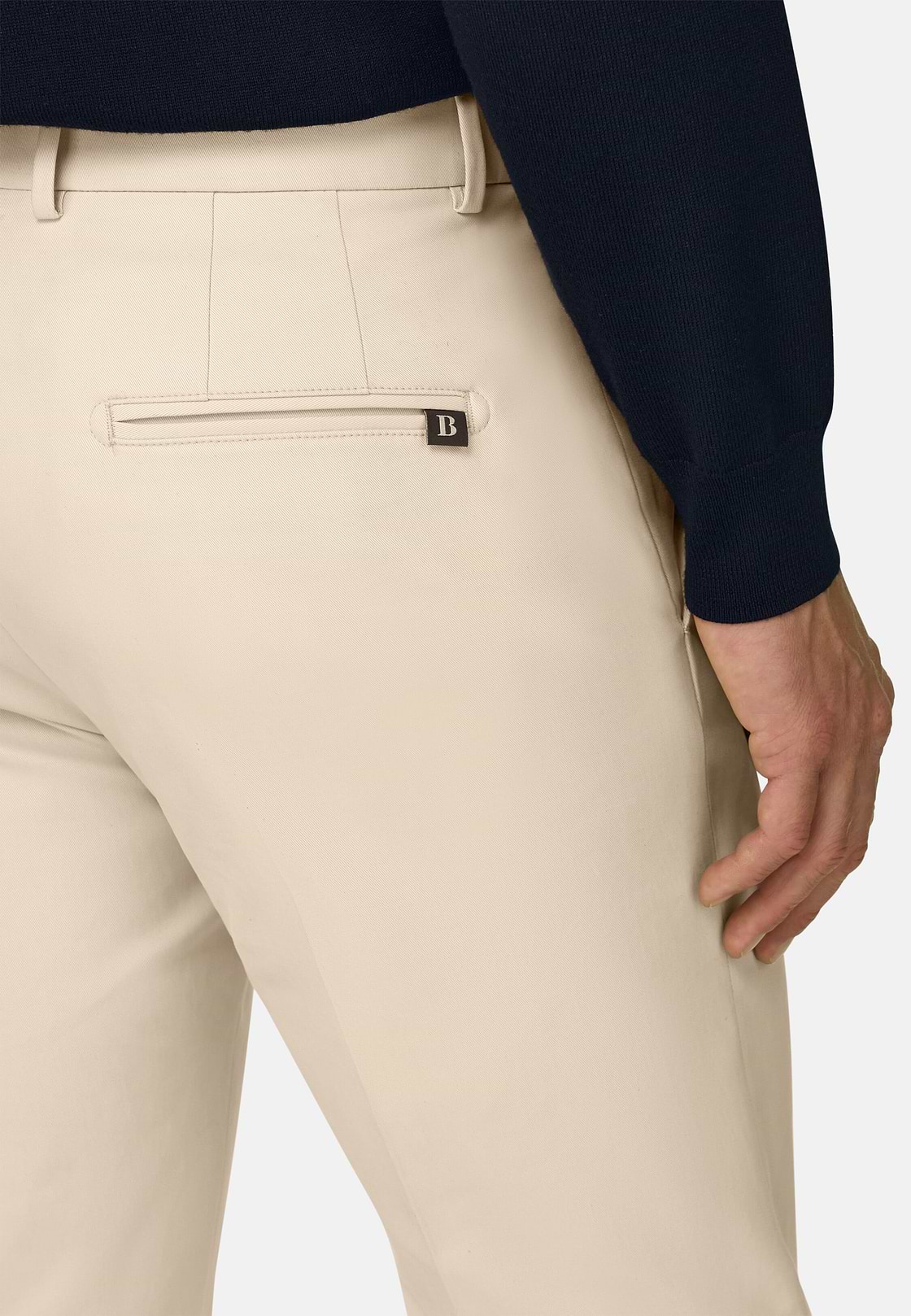 Hose aus Baumwolle Tencel® Modal Stretchgewebe, NICHT-GERADE WEISS, hi-res, 3