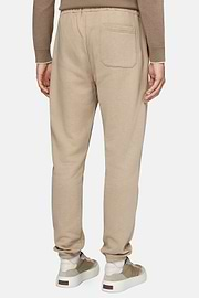 Pantaloni In Cotone, Beige, hi-res