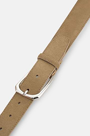 Suede Leather Belt, CAML, thumb, 3