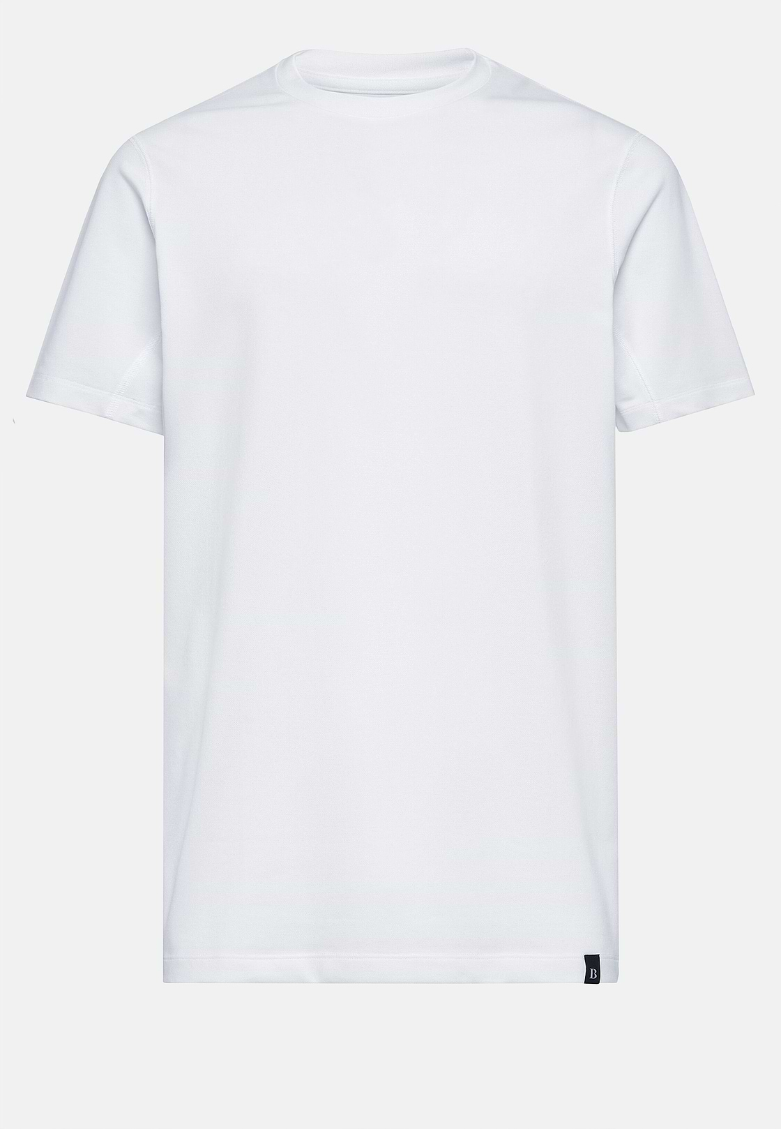 High-Performance Piqué Polo T-Shirt, White, hi-res