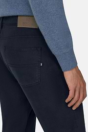 Jeans in Katoen Tencel Elastisch, Navy blue, thumb, 3