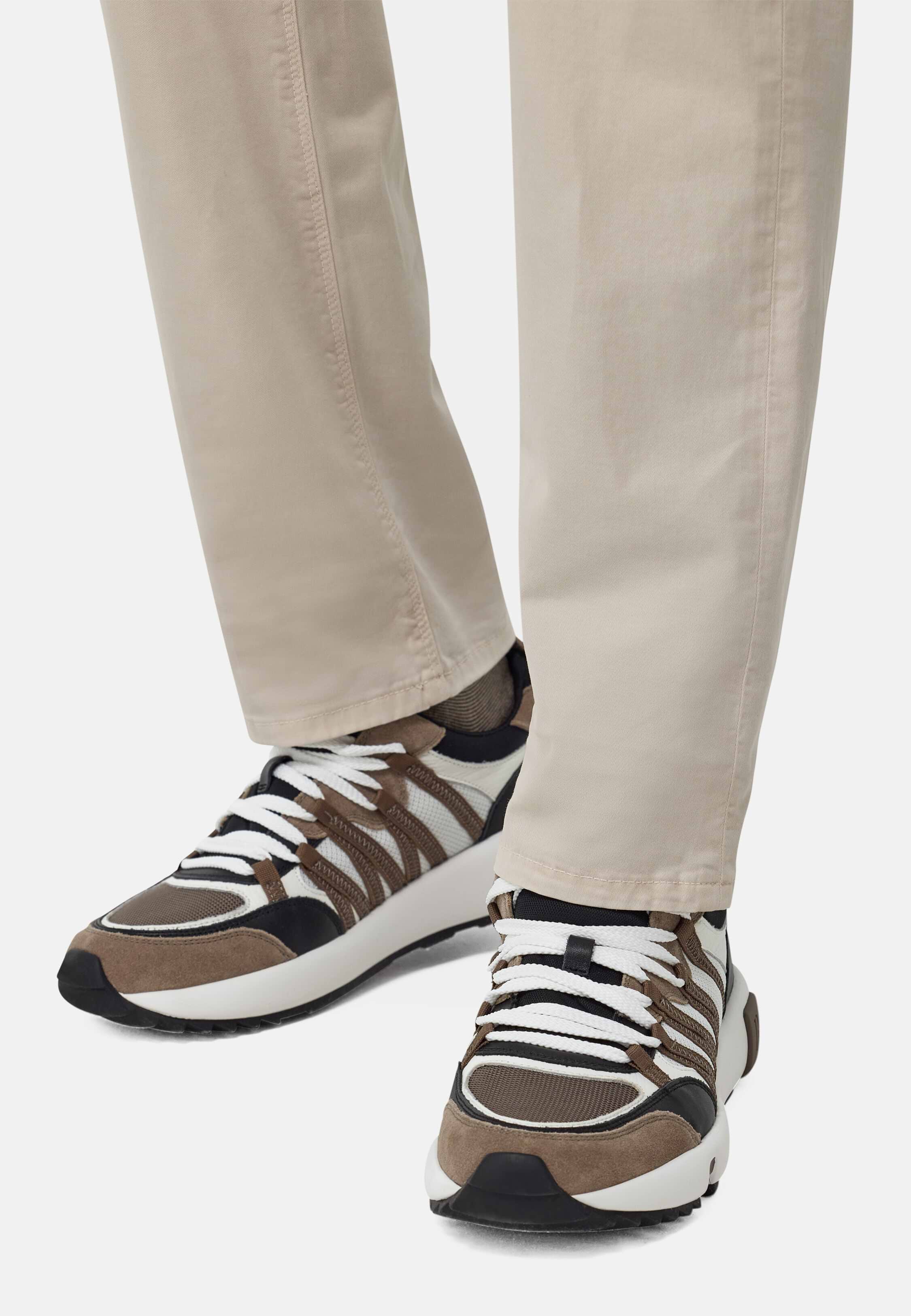 TechnicalFabricandLeatherTrainers sneakers - Image 3