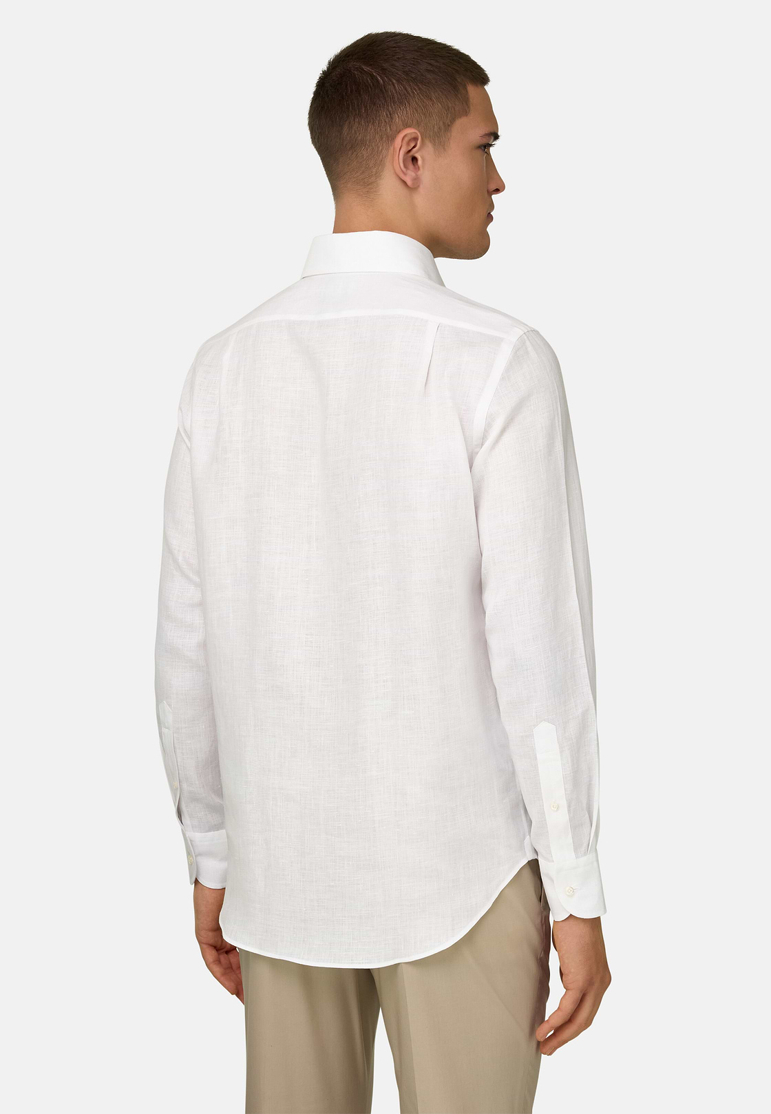 Hemd Aus Leinen Regular Fit, Weiß, hi-res, 3