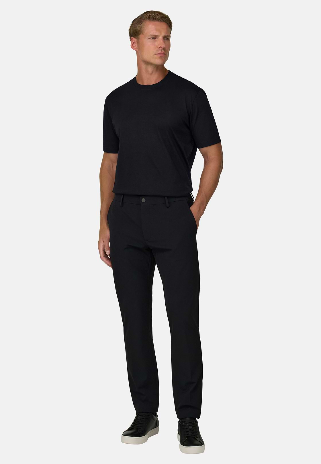 T-shirt En Jersey De Coton Pima, Noir, hi-res, 2