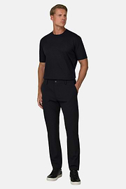 T-shirt En Jersey De Coton Pima, Noir, thumb, 2
