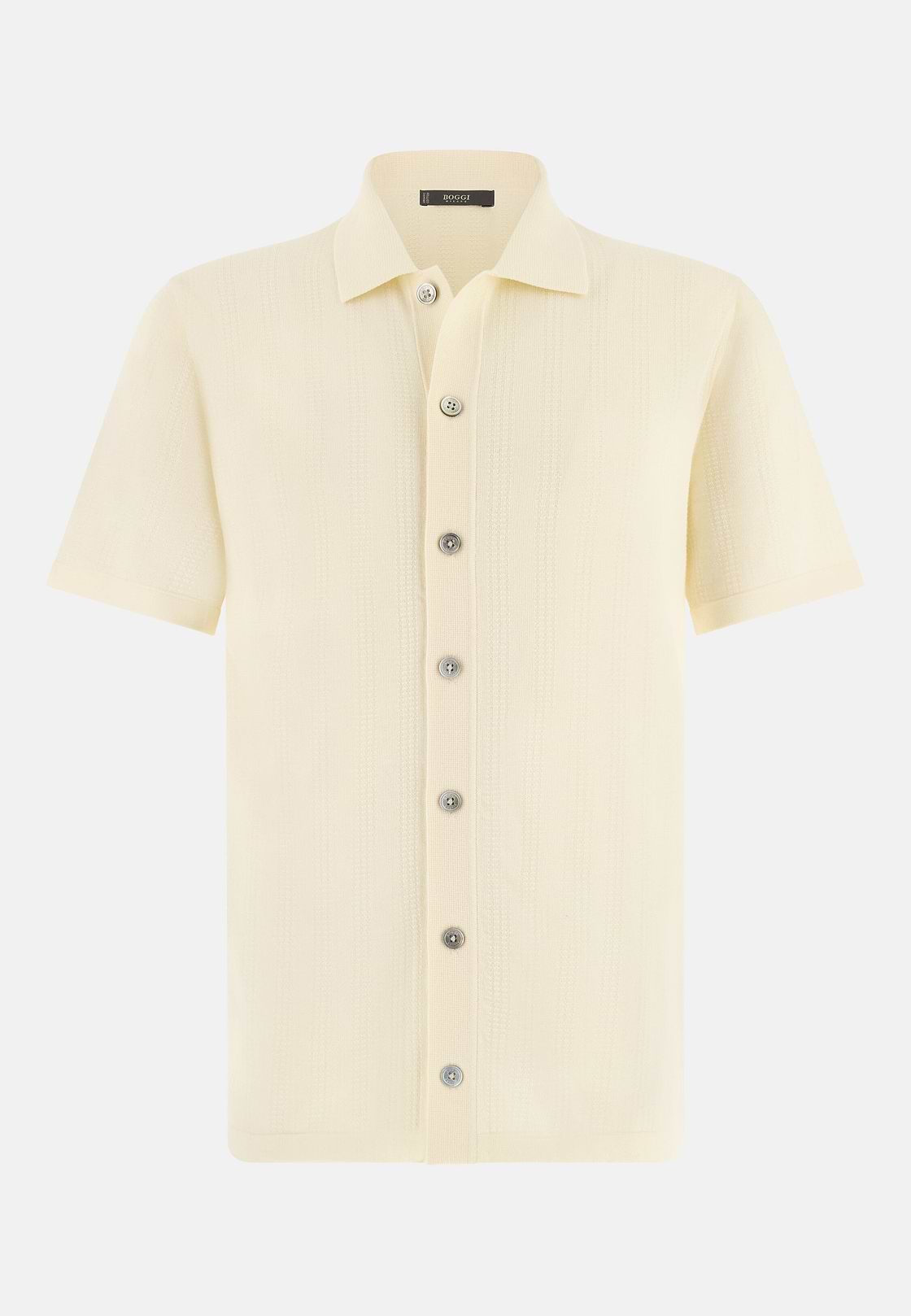 Strickhemd Aus 100 % Bio-Baumwolle, Creme, hi-res, 5