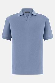 Polo En Coton, Bleu clair, thumb, 5