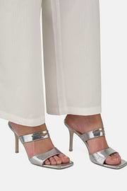 Laminated Leather Mules, DKSL, thumb, 2