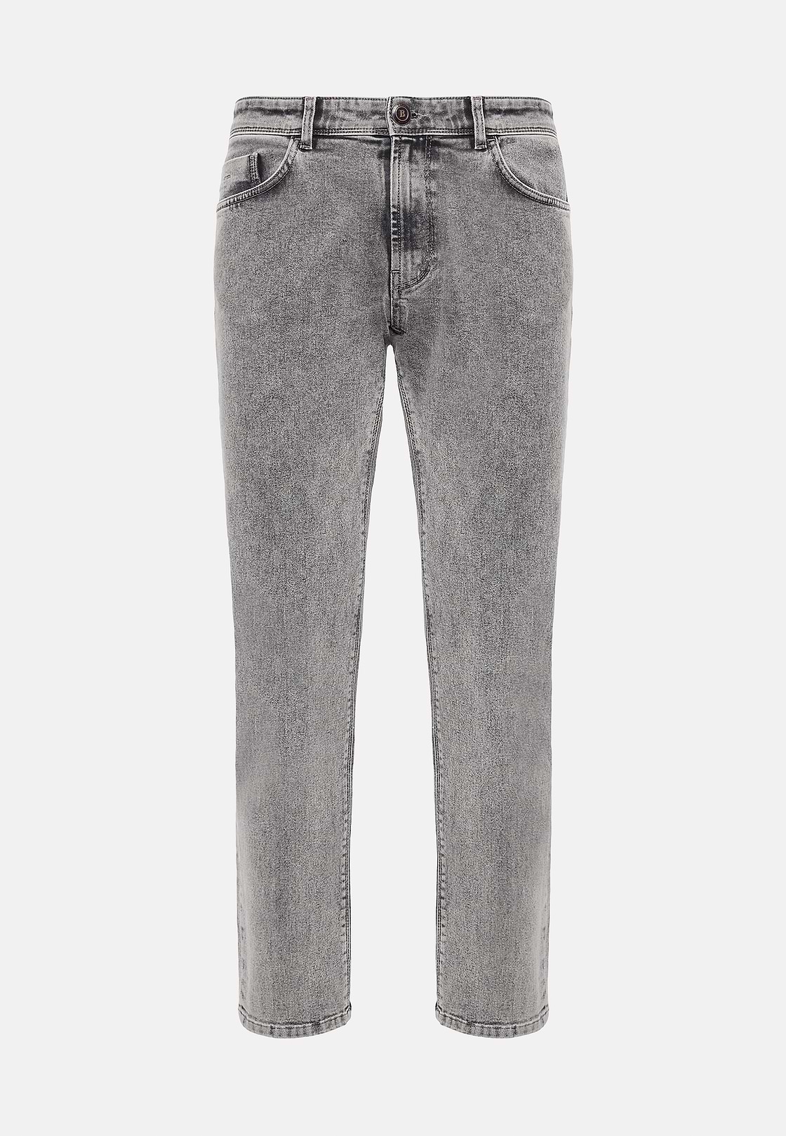 Grey Stretch Denim Jeans, Grey, hi-res