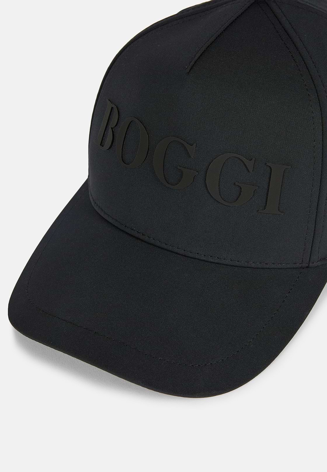 Gorra Con Visera De Tejido Técnico, Negro, hi-res