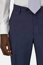 Wool and Mohair Suit, Blue, thumb, 5
