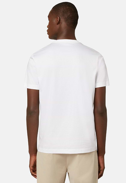 Pima Cotton Jersey T-shirt, White, hi-res