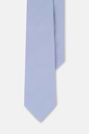 Formal Tie Jacquard Structured Silk, Light Blue, thumb, 1