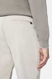 Stretch Cotton Gabardine Trousers, Sand, hi-res