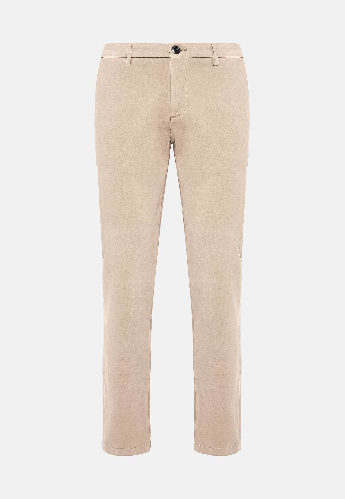 Stretch Cotton Trousers, Sand, hi-res