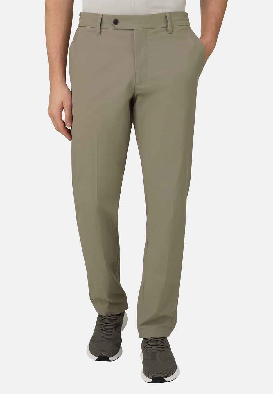 Pantalones de Tejido Técnico, Barro, hi-res