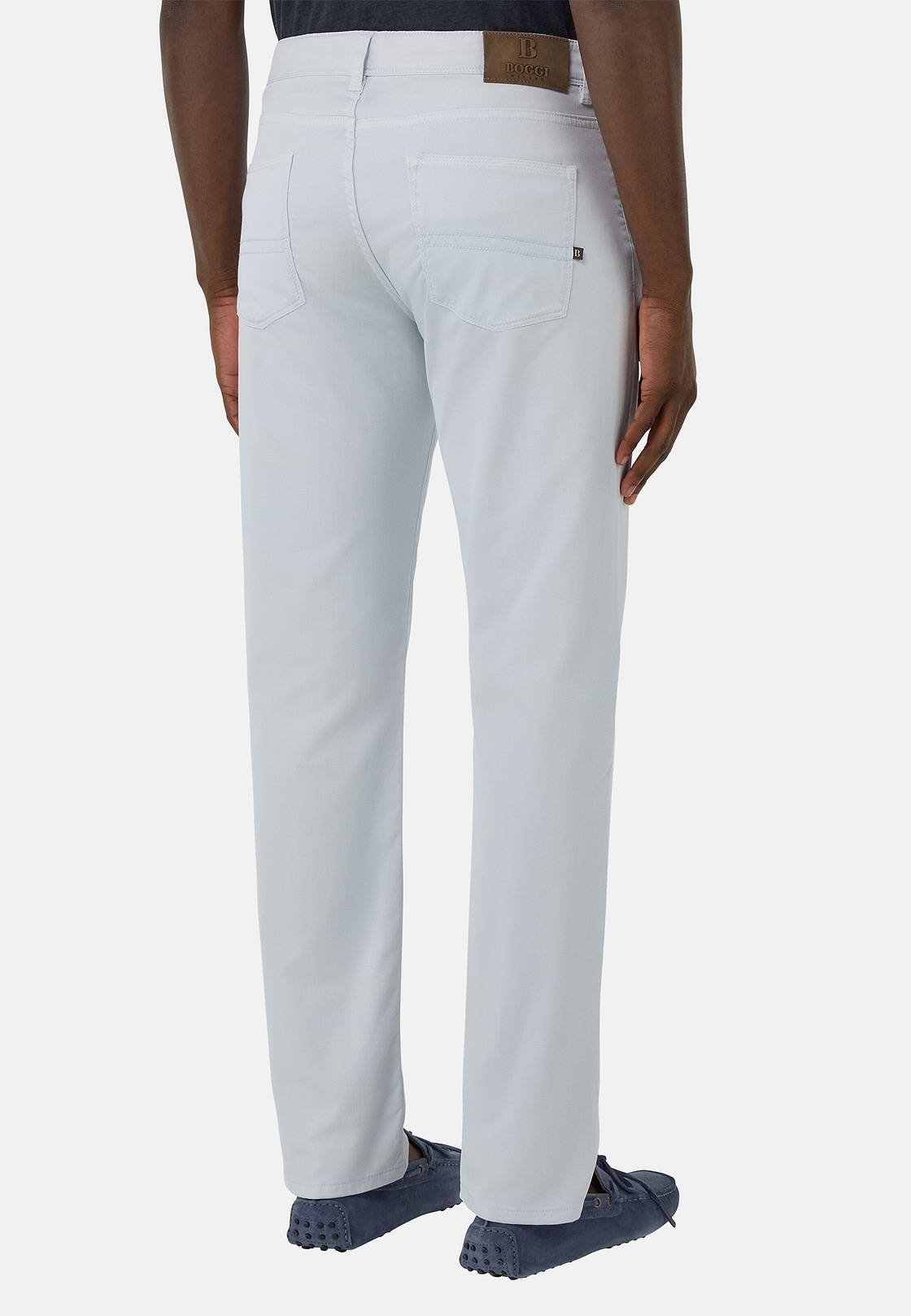 Stretch Cotton/Tencel Jeans, Light Blue, hi-res